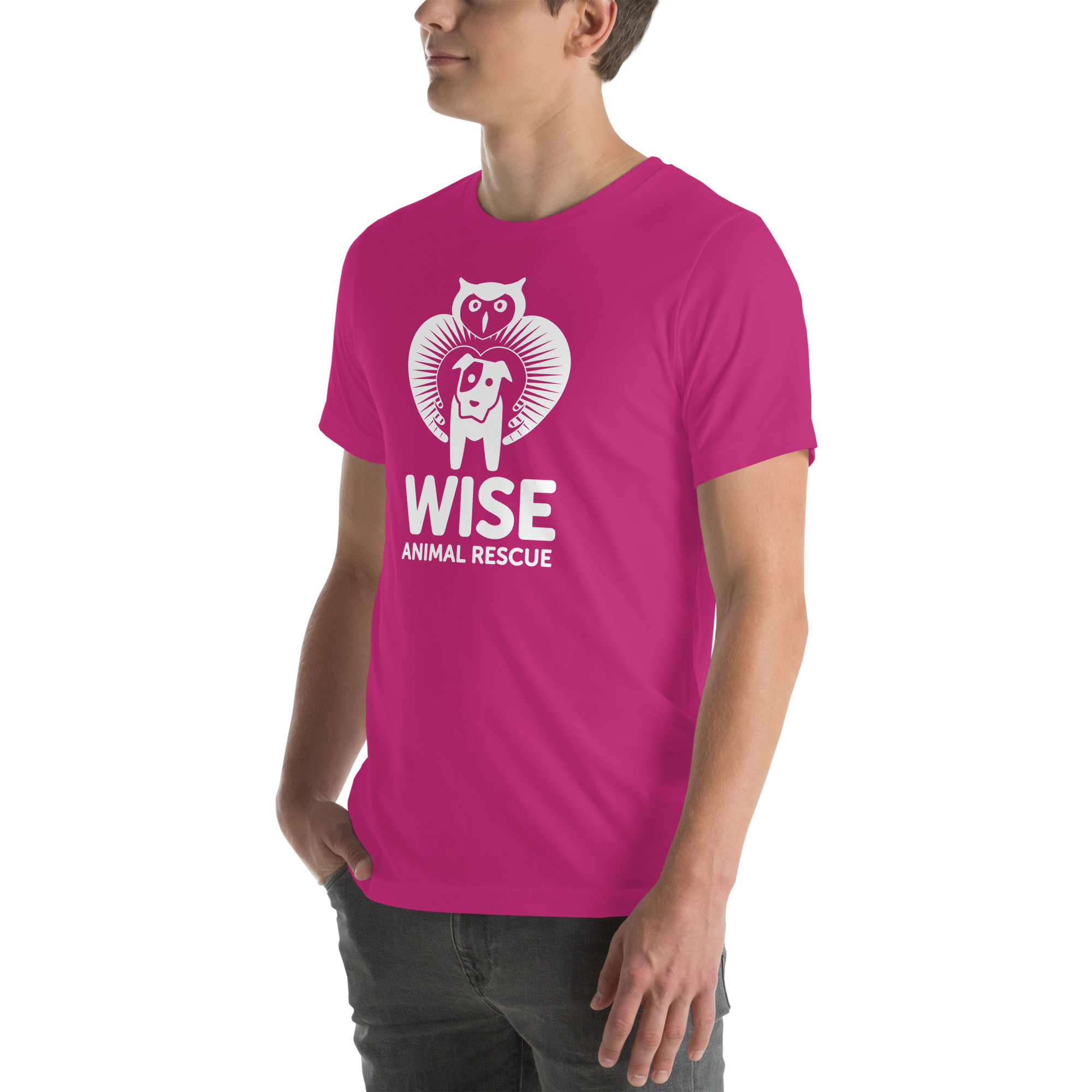 WISE Unisex T-Shirt with white logo - Image 34
