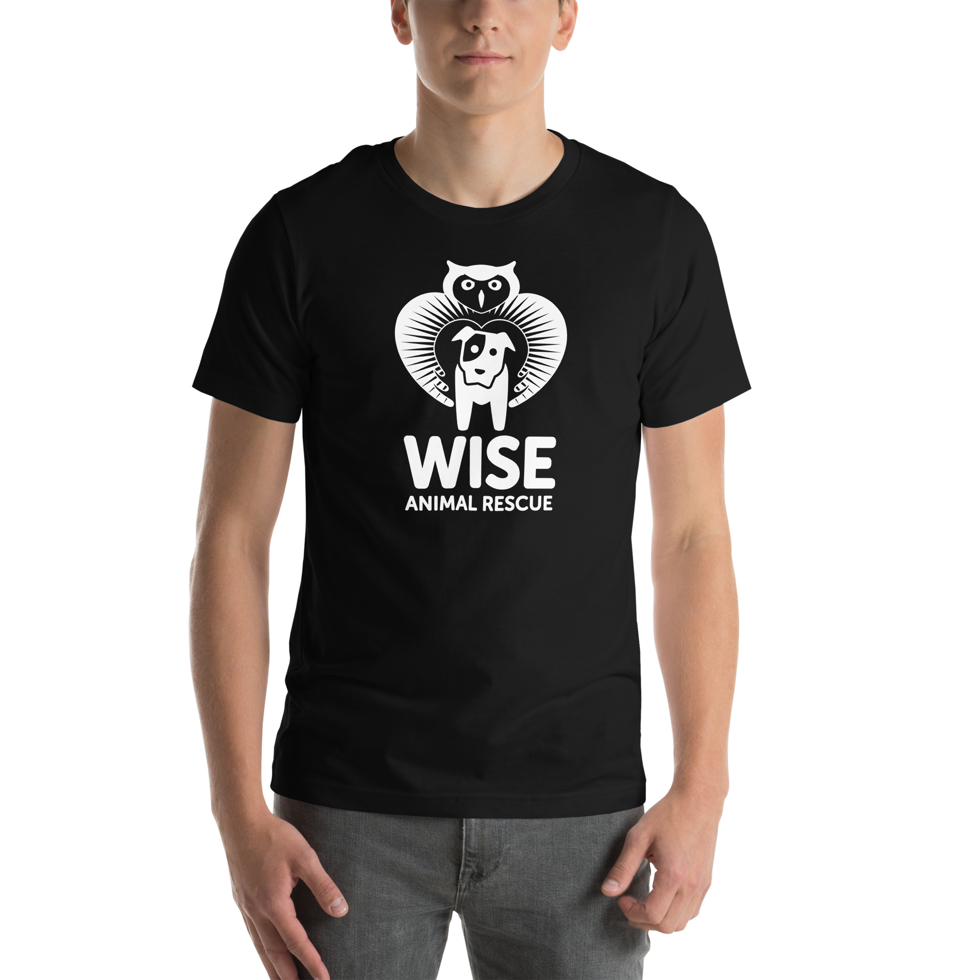 WISE Unisex T-Shirt with white logo