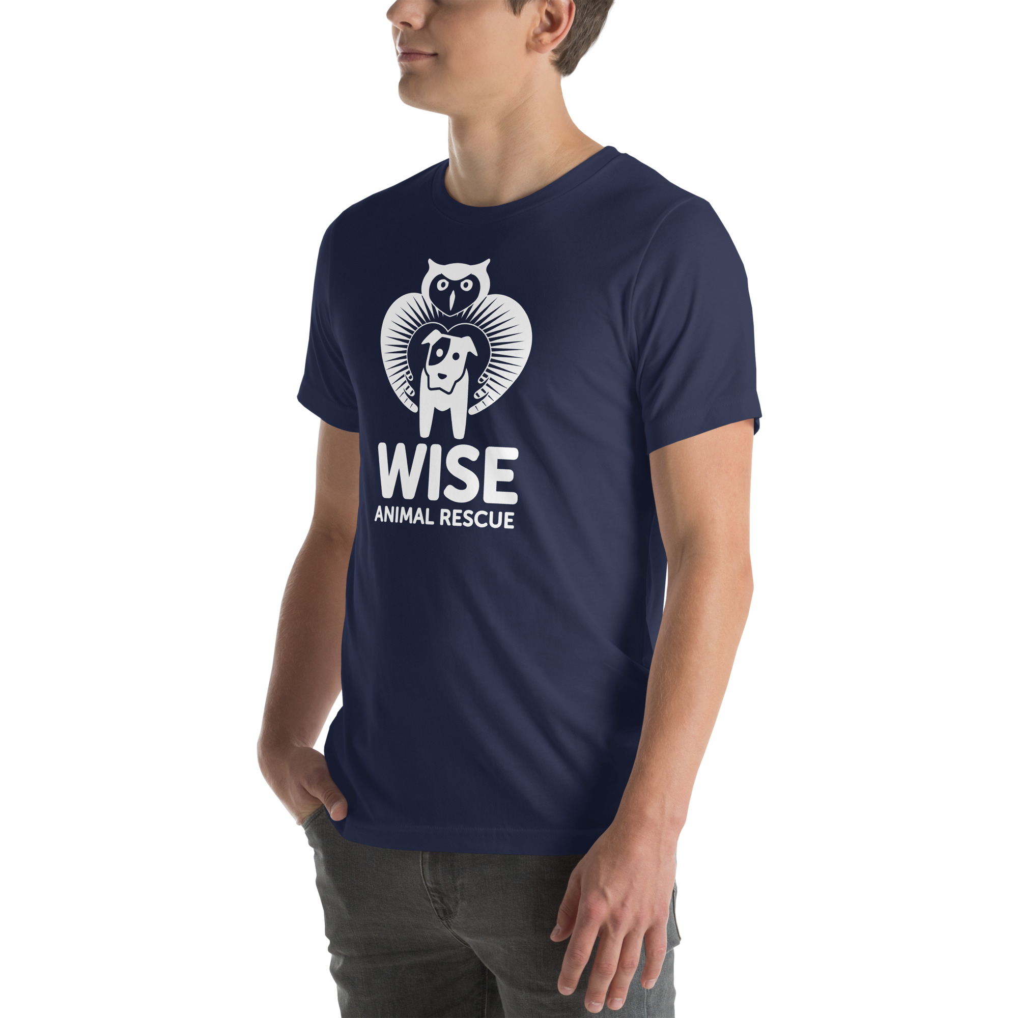 WISE Unisex T-Shirt with white logo - Image 10